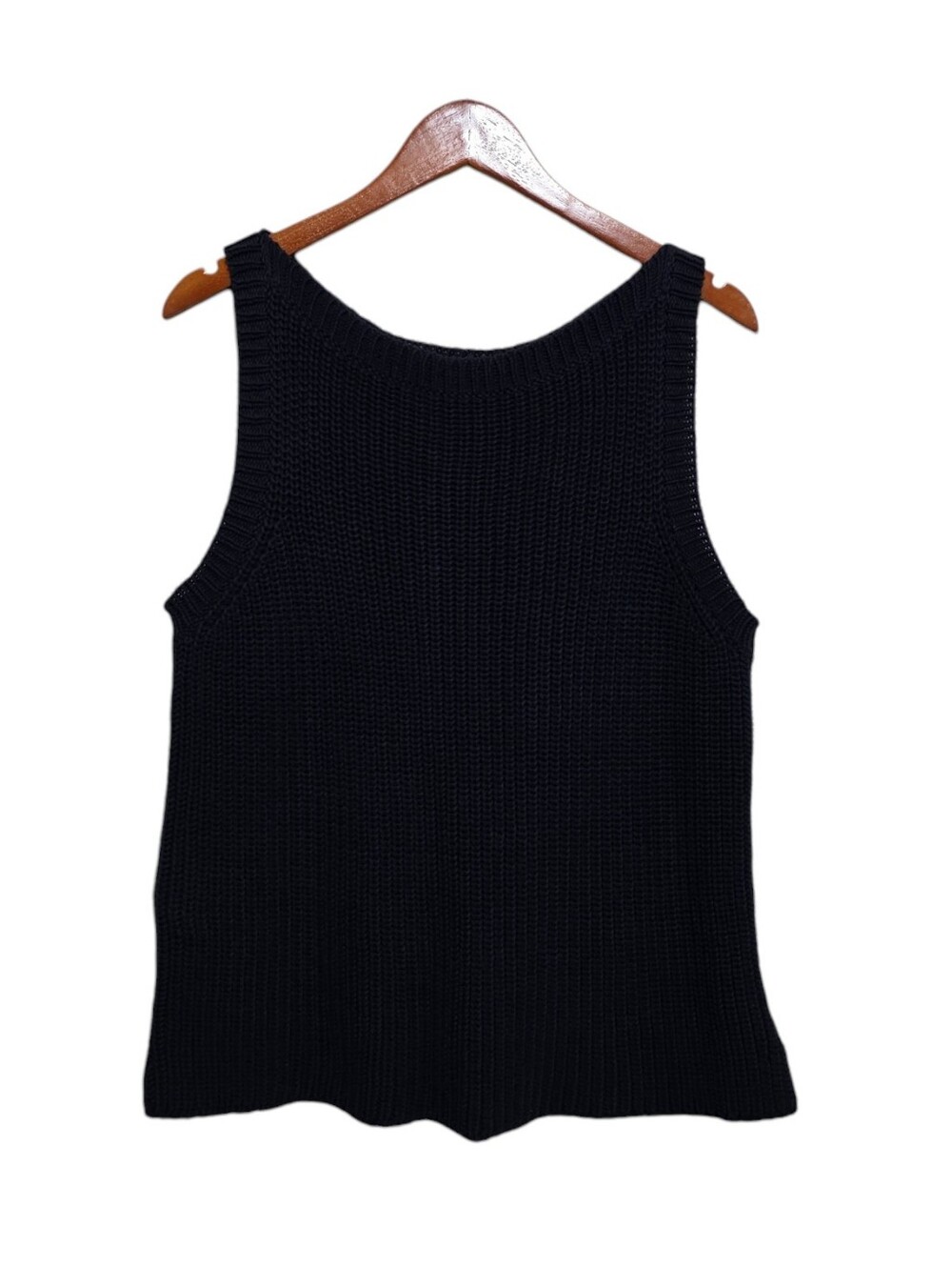 Honest Cotton Knit Tank in Navy OS